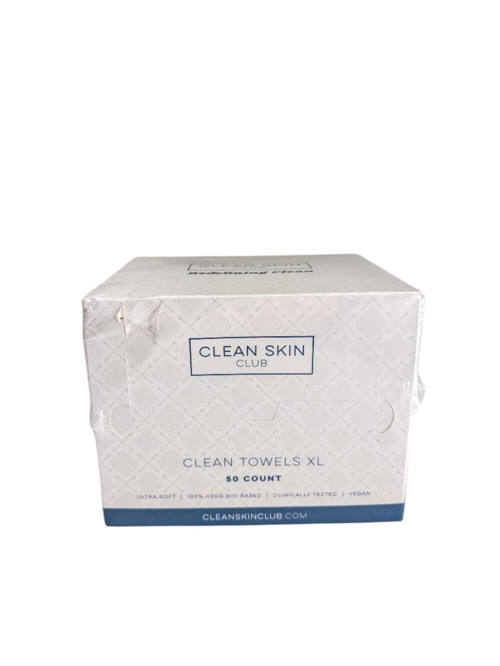 Clean Skin Club XL Disposable Biodegradable Towels Makeup Remove 50 Ct SEALED